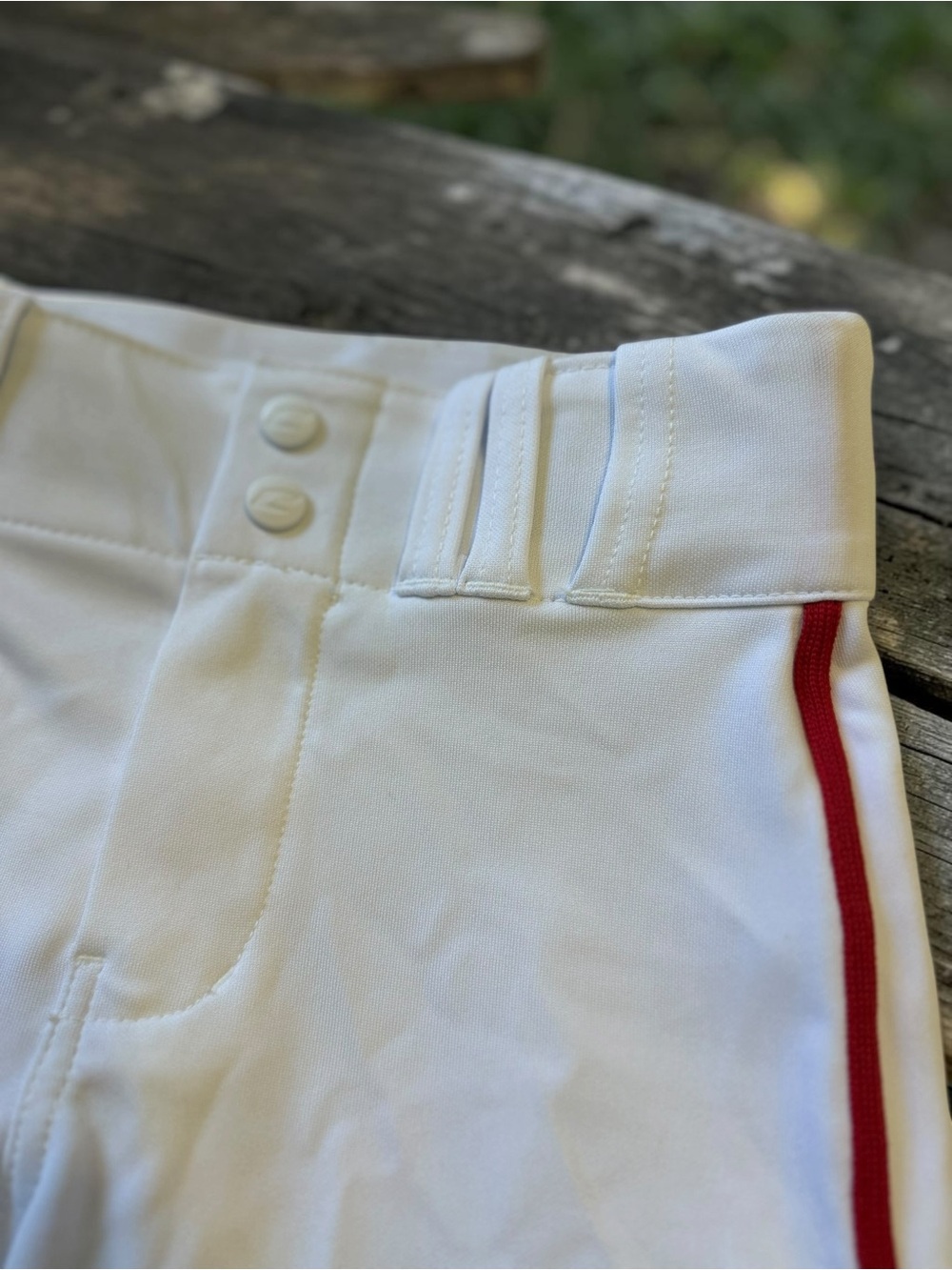Champro Youth Baseball Pants White Red Piped Practice Game Small - Picture 2 of 8